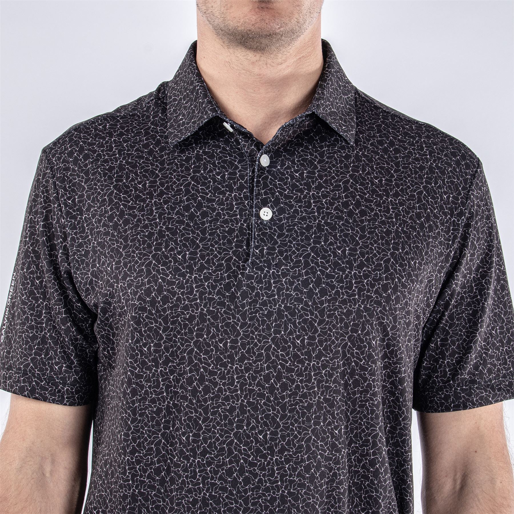 Mani Ventil8+ Polo Black - 2024, Breathable Regular Fit.