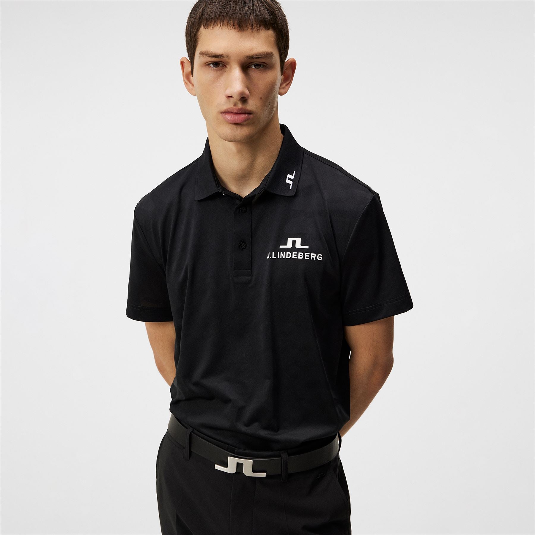 Mat Regular Fit Black Jacquard Tour Polo SS24