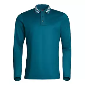 Mens Long Sleeve Striped Polo by Cross