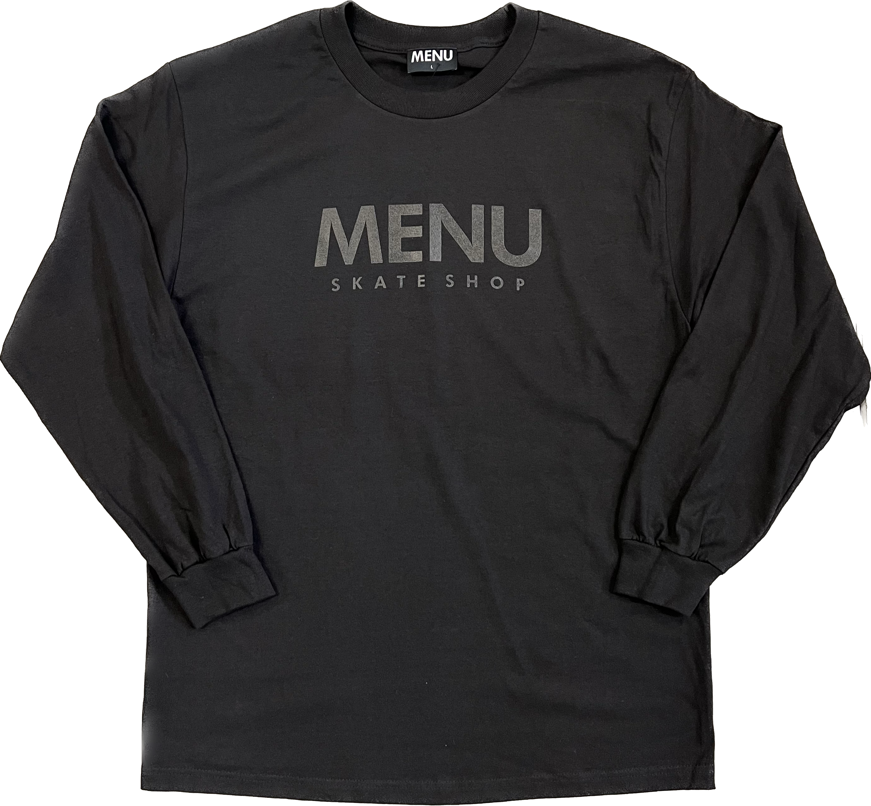 Menu Arc Skate Shop Long Sleeve T-Shirt - Black/Black