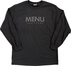 Menu Arc Skate Shop Long Sleeve T-Shirt - Black/Black