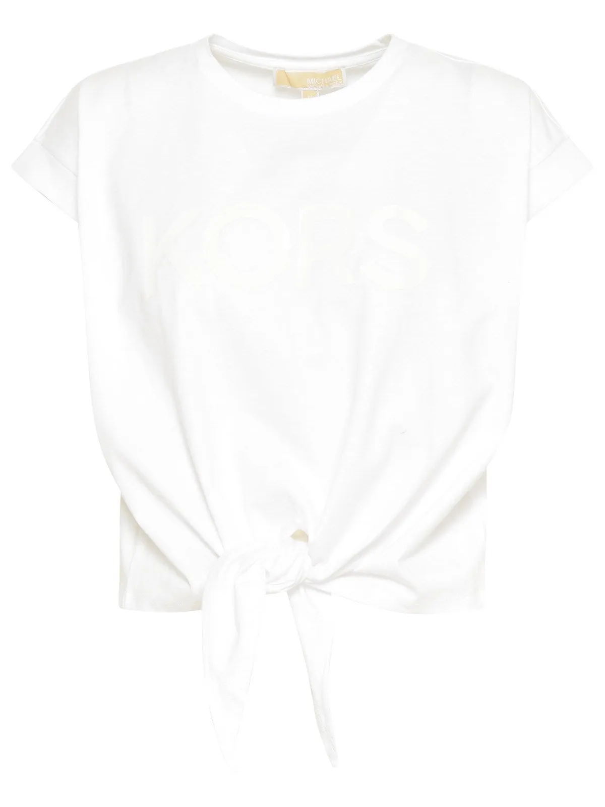 Michael Kors Logo Print Knot T-Shirt