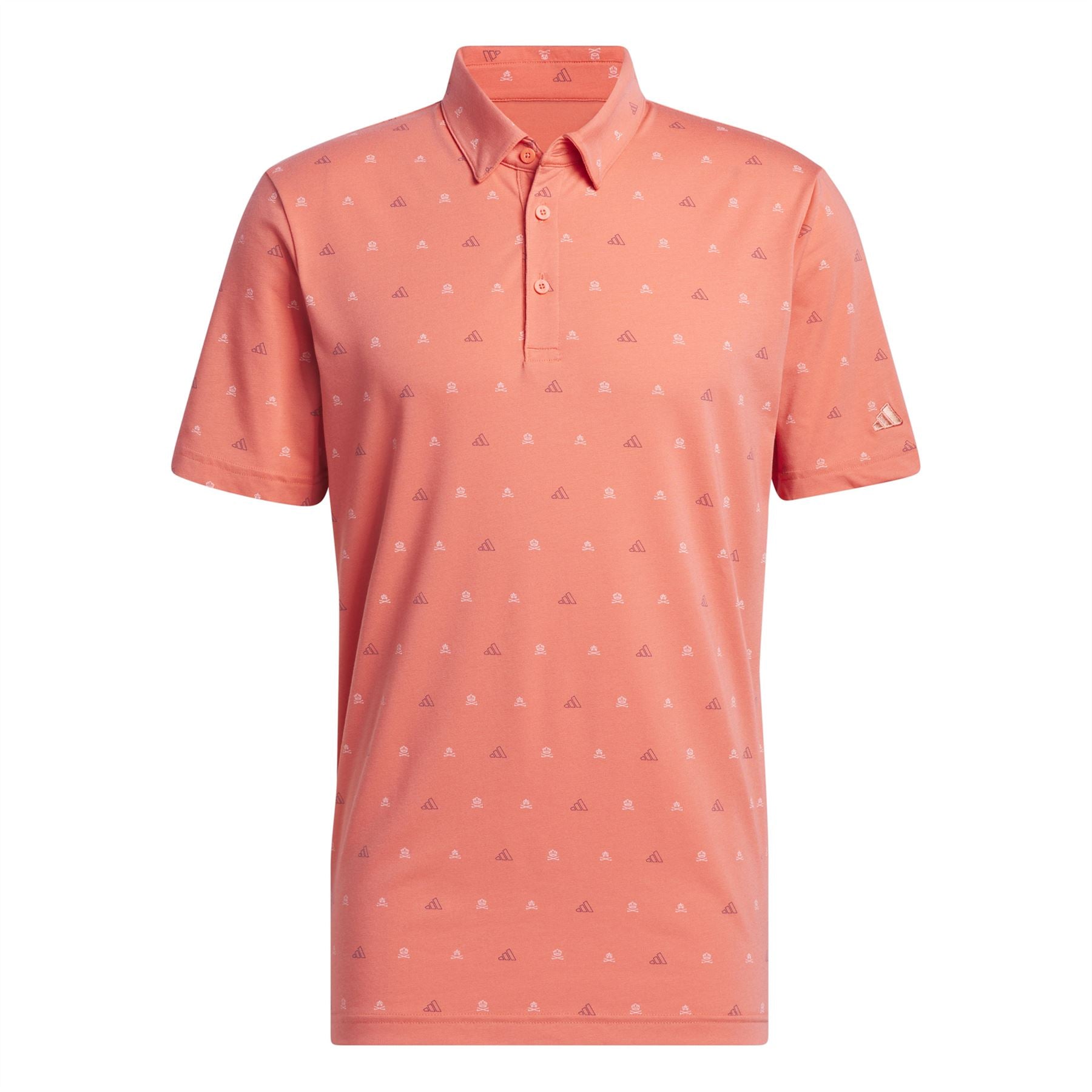 Mini-Crest Regular Fit Printed Polo, Preloved Scarlet - SS24