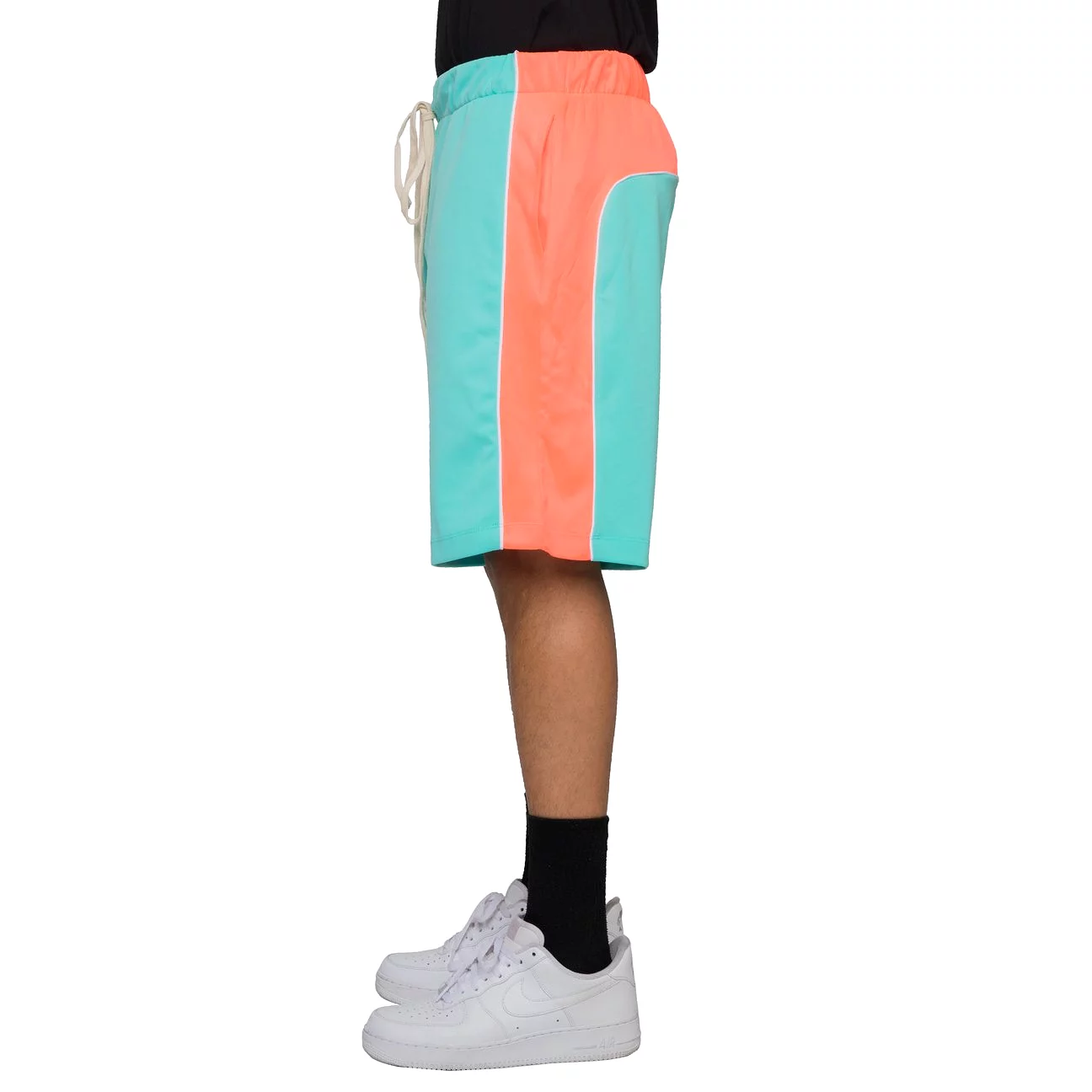 Mint Piping Track Shorts