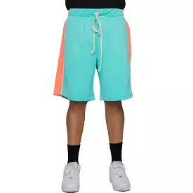 Mint Piping Track Shorts