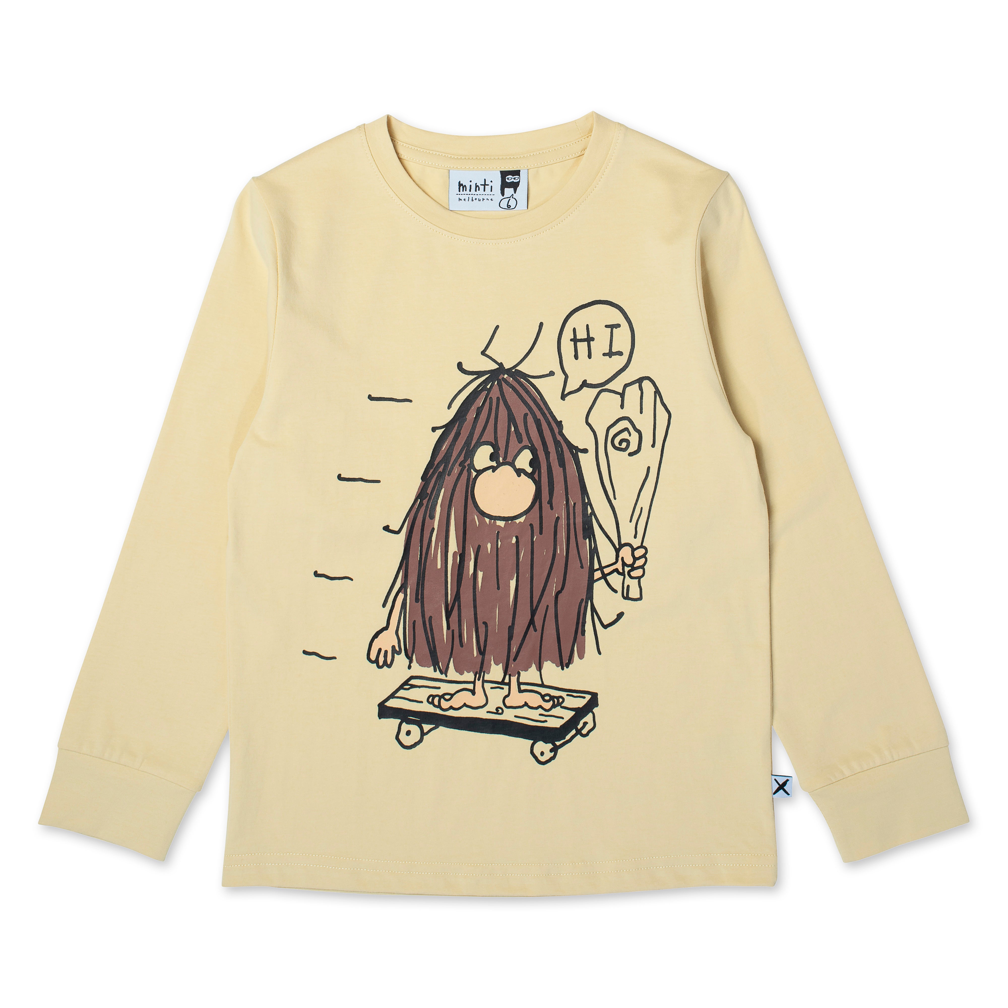 Minti Caveman Skater T-Shirt - Banana