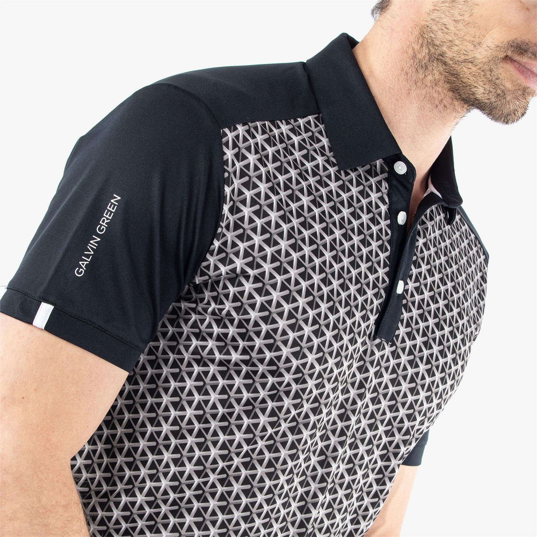 Mio Ventil8+ Polo Shirt in Sharkskin/Black - SS24