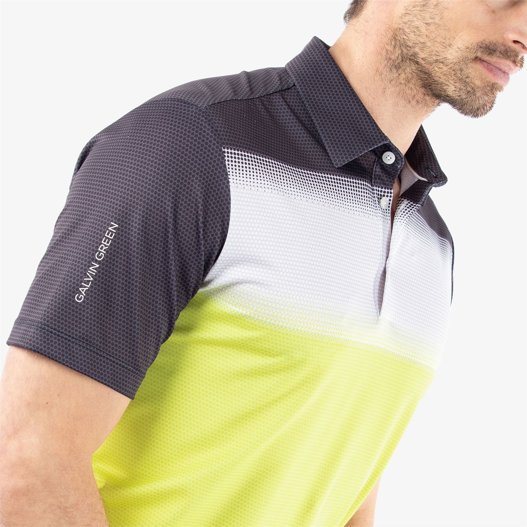 Mo Ventil8+ Polo Shirt - Sunny Lime/Black - SS24