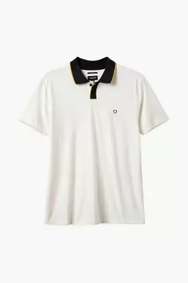 Mod Flex Short Sleeve Polo - Off White/Black