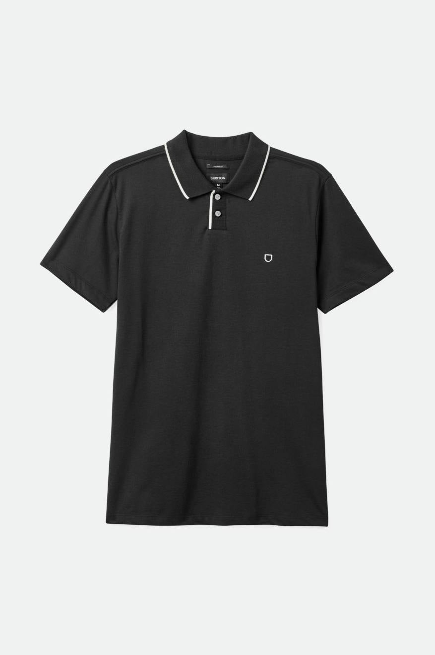 Mod Flex Short Sleeve Polo Shirt Black.