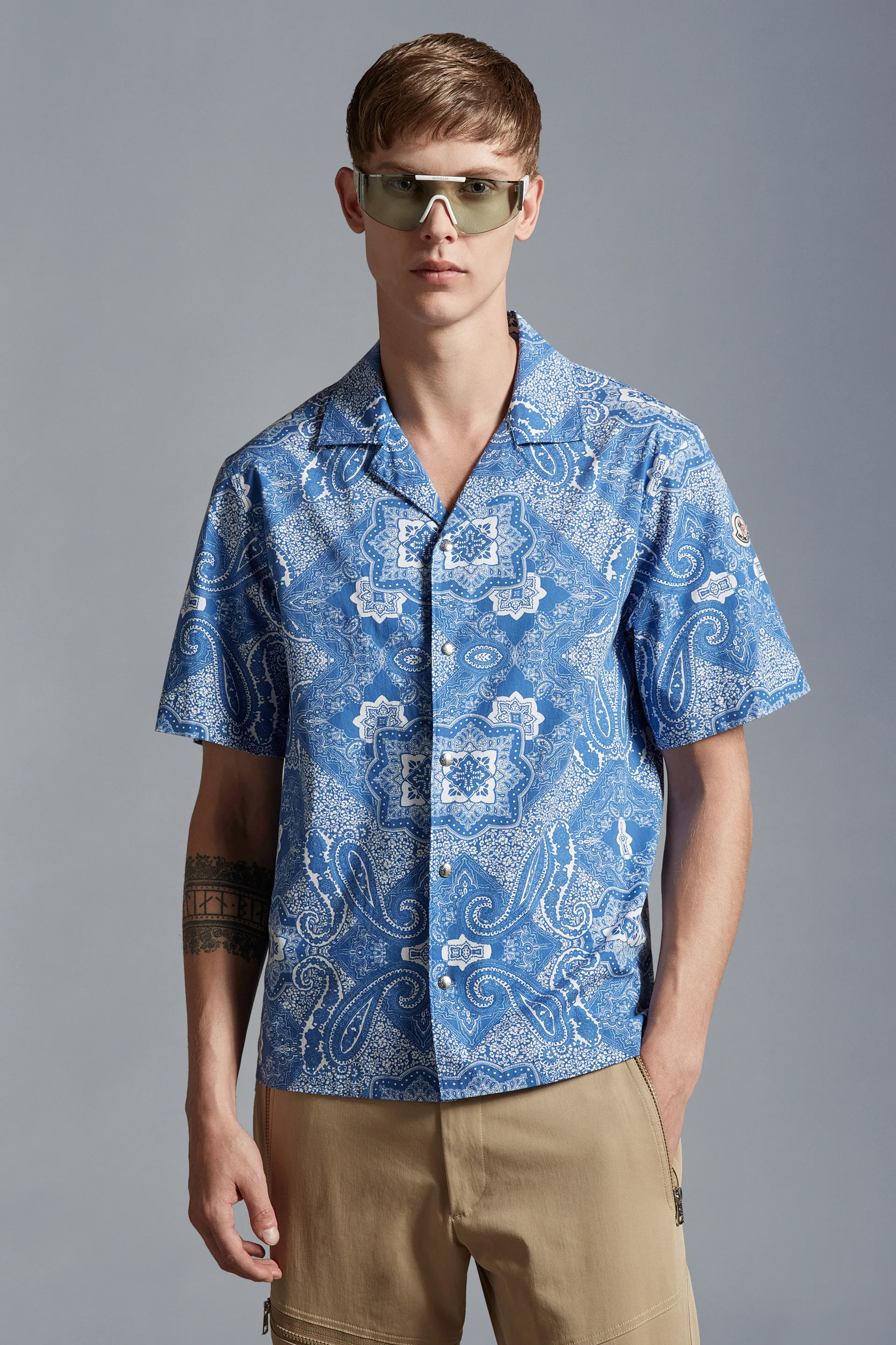 MONCLER Bandana Print Shirt - Shop Now!