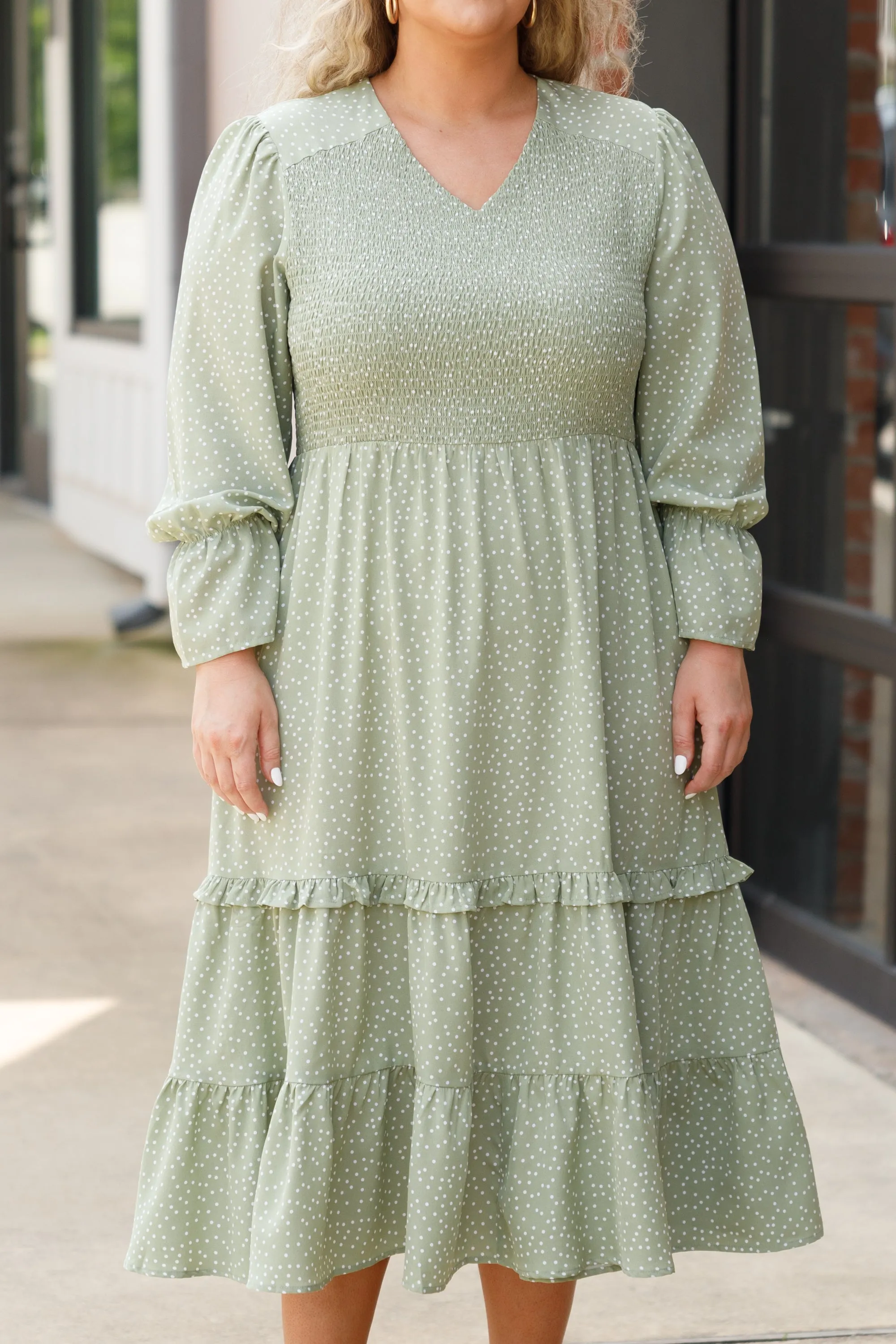 Montana Morning Dress in Green - Shop Now