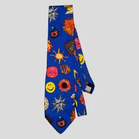 Vintage Moschino Jeans 1993 Silk Sun Tie - One Size