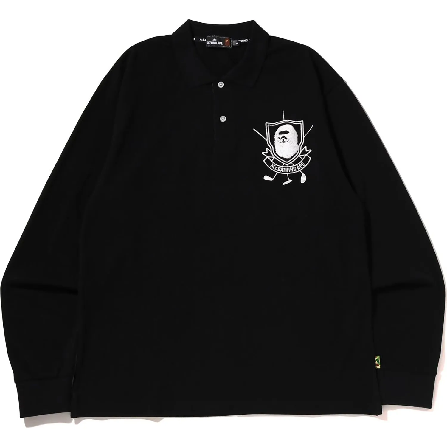 Bape Men's Long Sleeve Polo Shirt