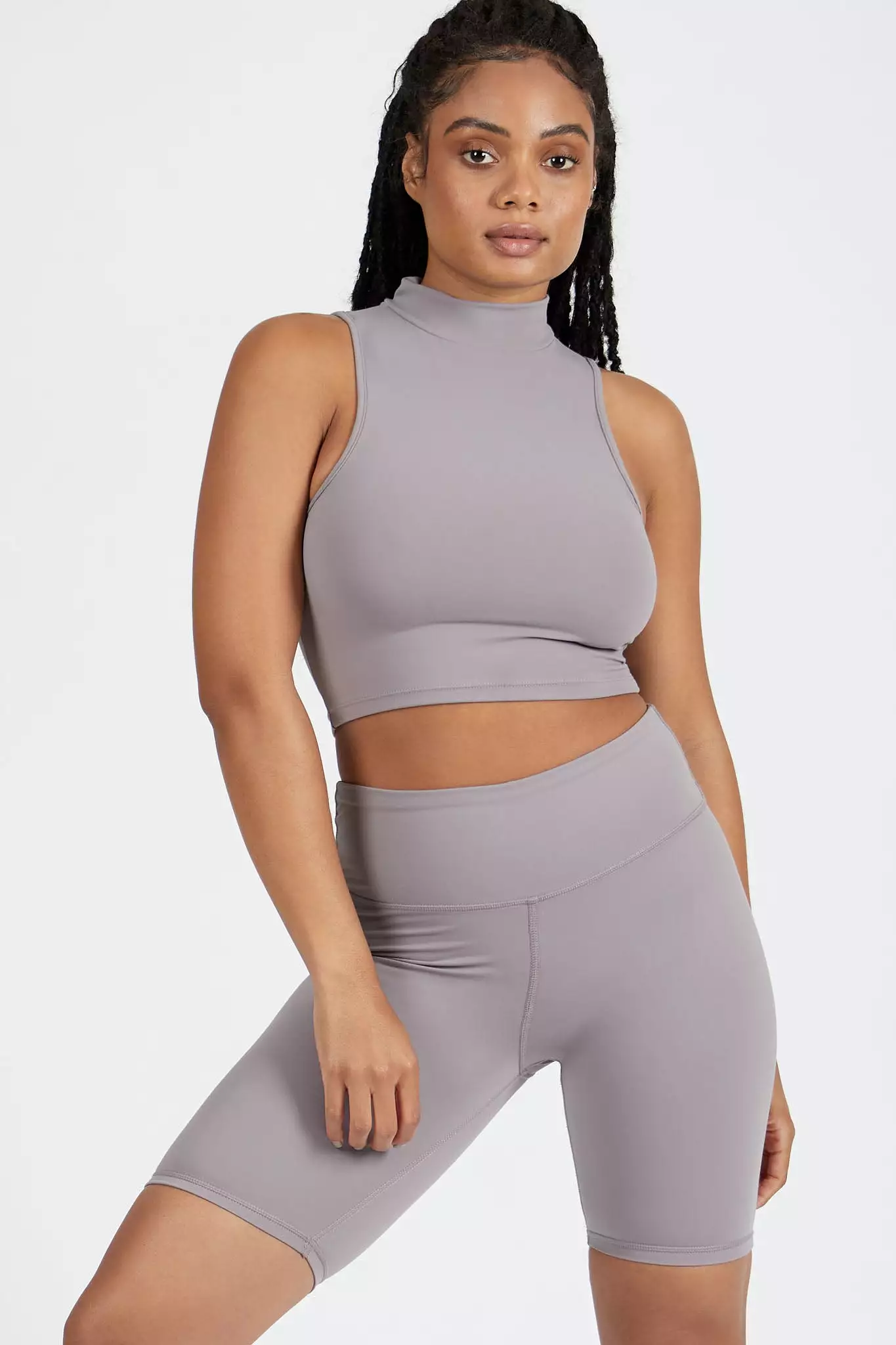 Naomi High Neck Crop Top