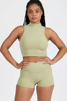 Naomi High Neck Crop Top