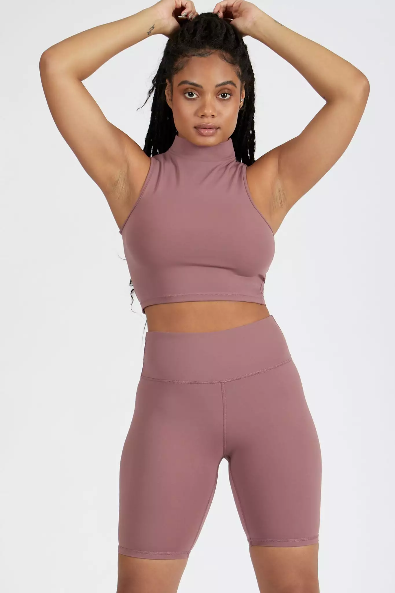 Naomi High Neck Crop Top