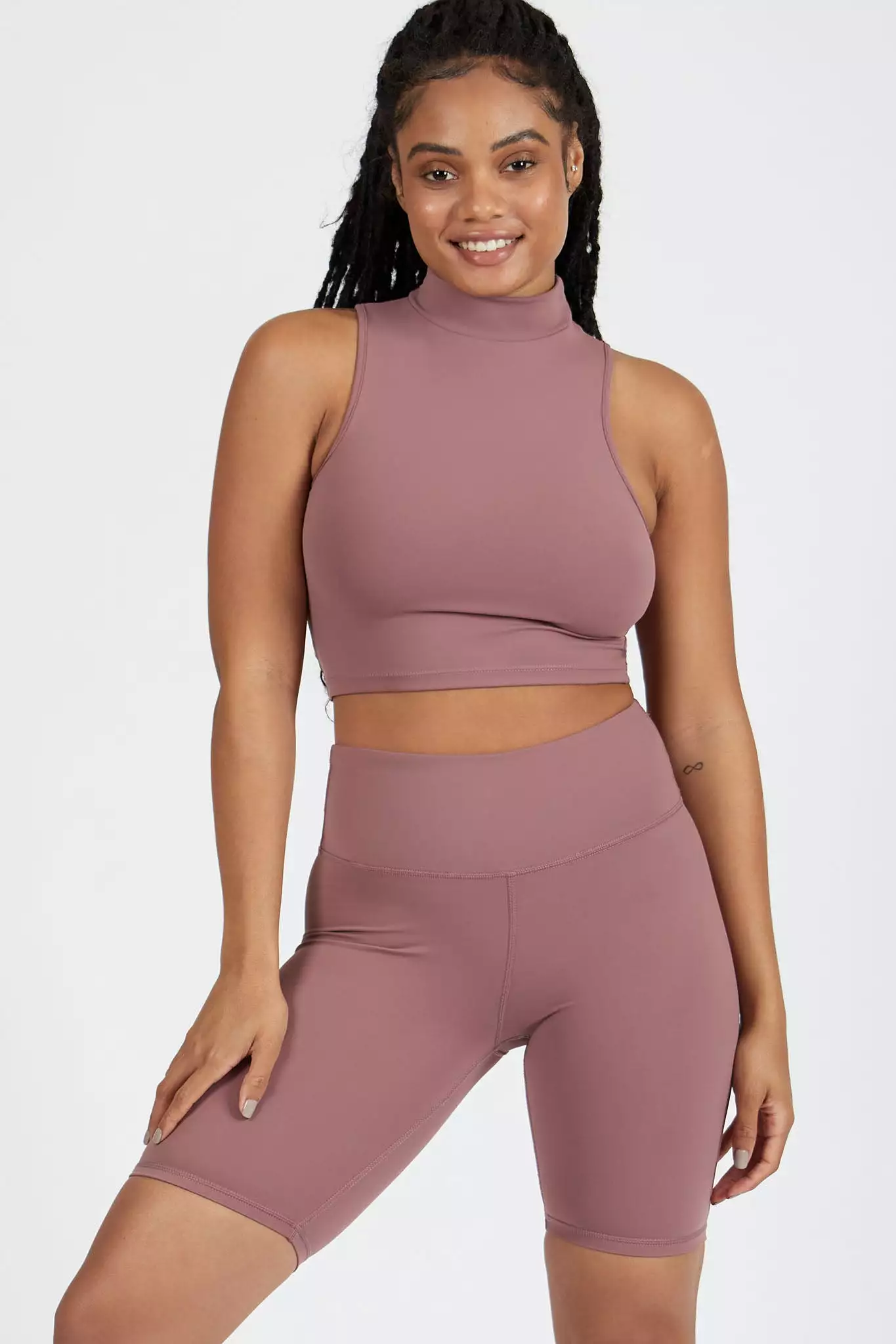 Naomi High Neck Crop Top