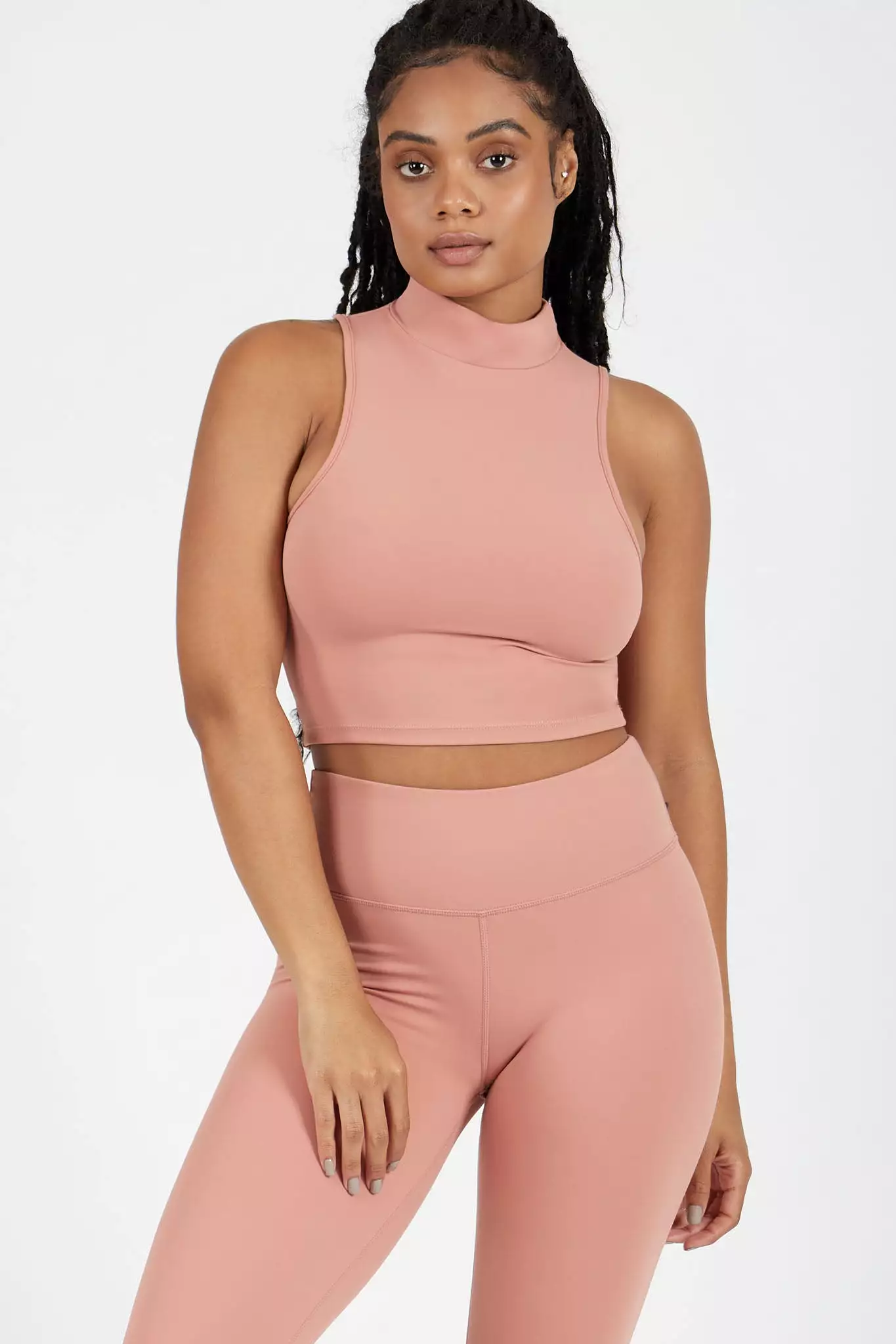 Naomi High Neck Crop Top