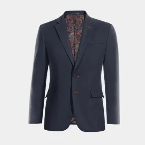 Navy blue mid-season blazer