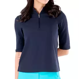 Navy Blue Nivo Polo Elbow Sleeve