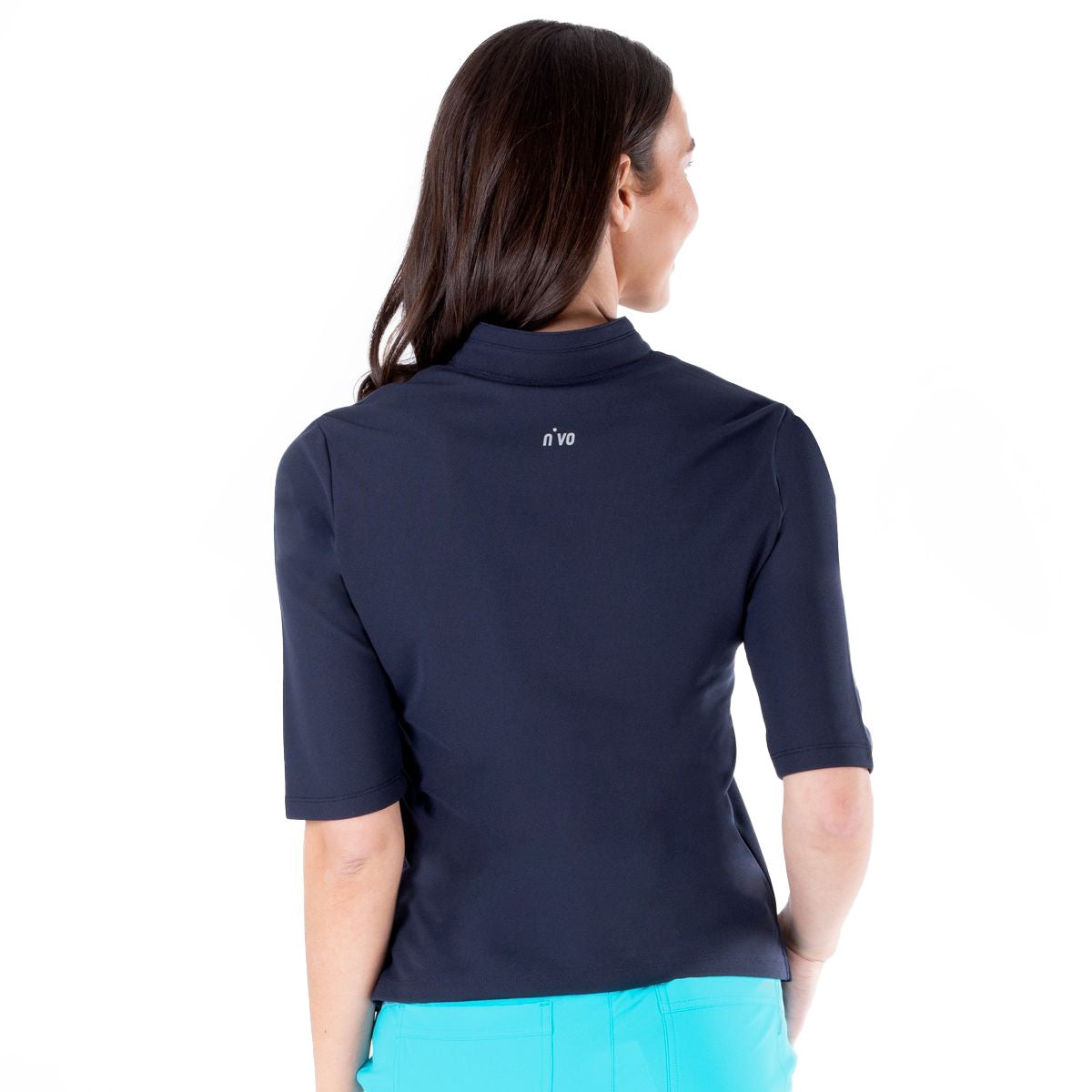 Navy Blue Nivo Polo Elbow Sleeve