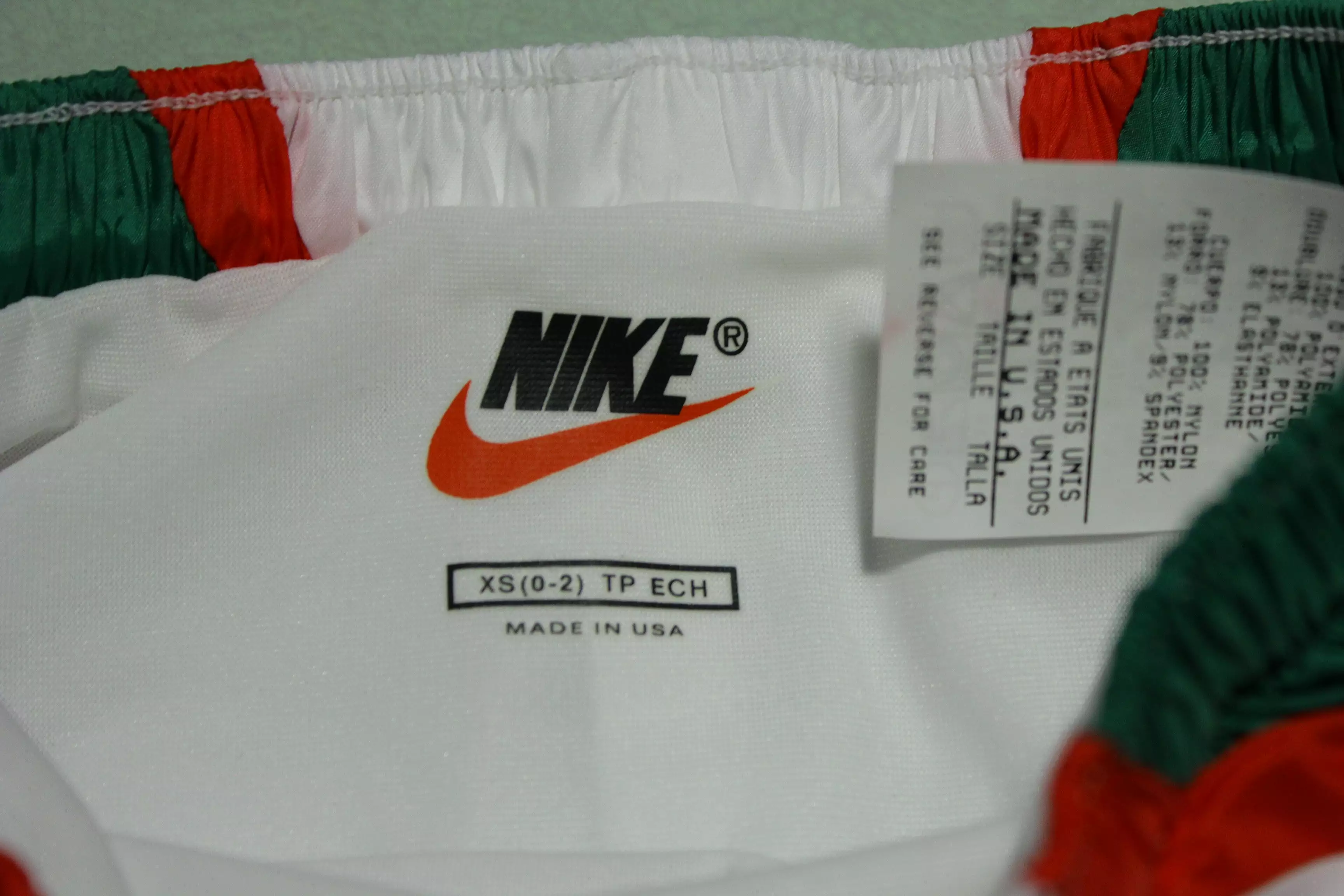 Nike vintage running shorts, high cut split 90s USA track pro marathon.