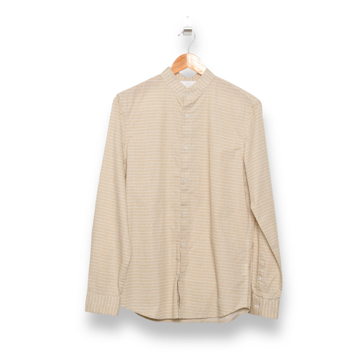 Nowadays Beige Rye Print Shirt