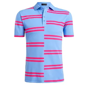 Striped Offset Polo