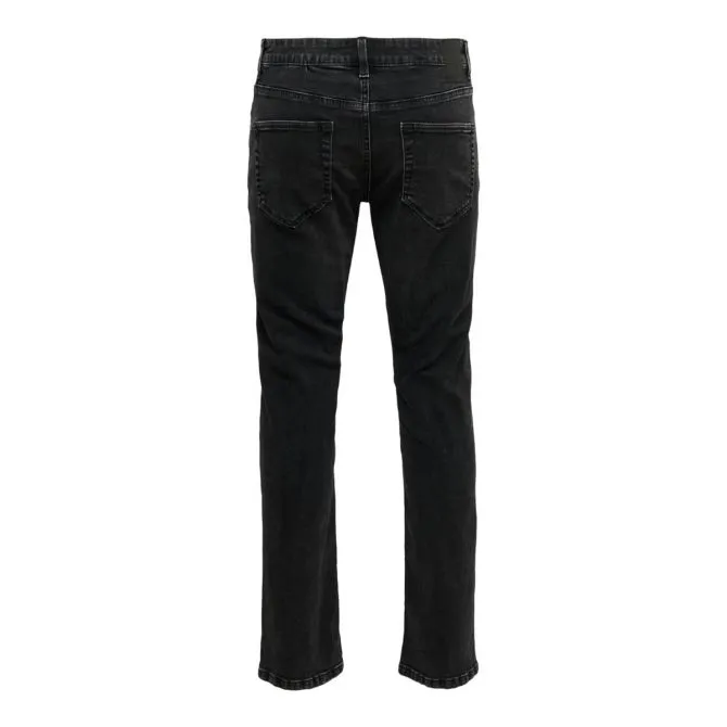 Black Regular Fit Jeans by ONLY&SONS LIFE