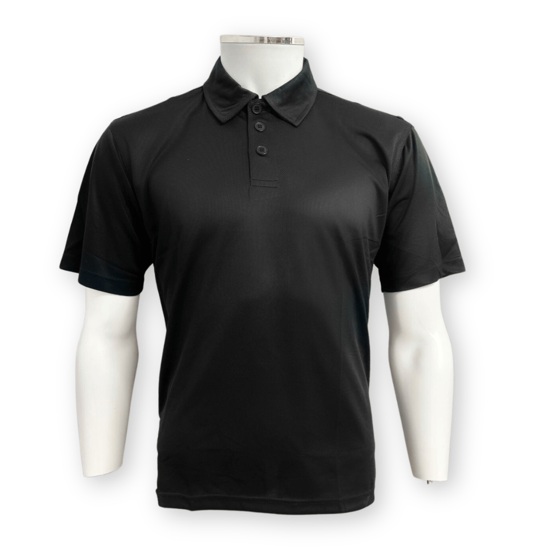 Op Zulu Black Tactical Polo Shirt Short Sleeve.