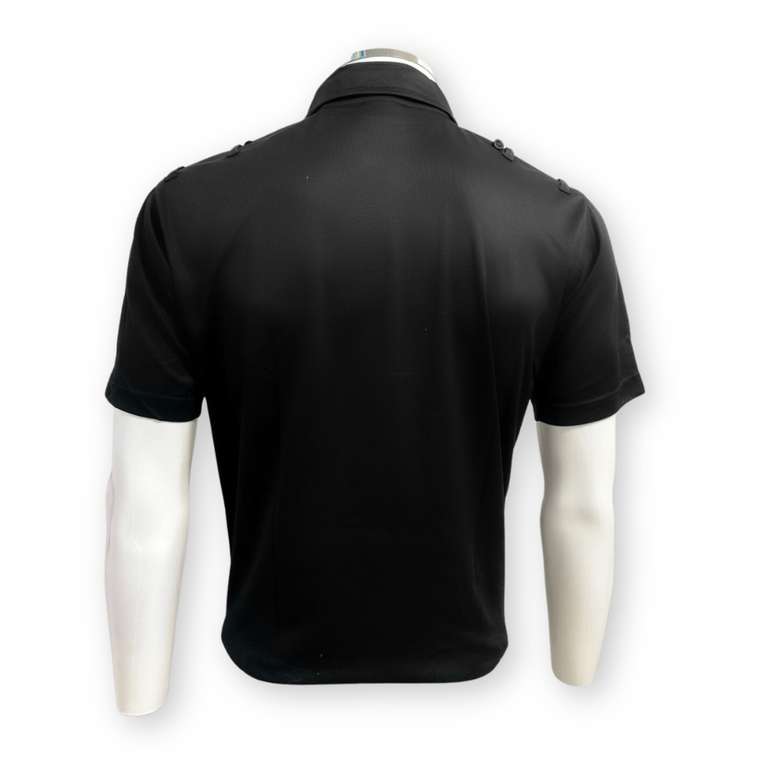 Op Zulu Black Tactical Polo Shirt Short Sleeve.