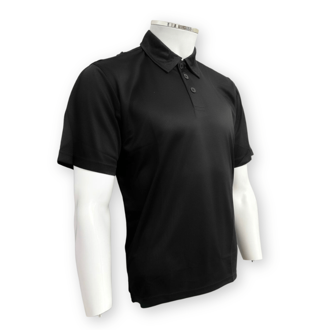 Op Zulu Black Tactical Polo Shirt Short Sleeve.