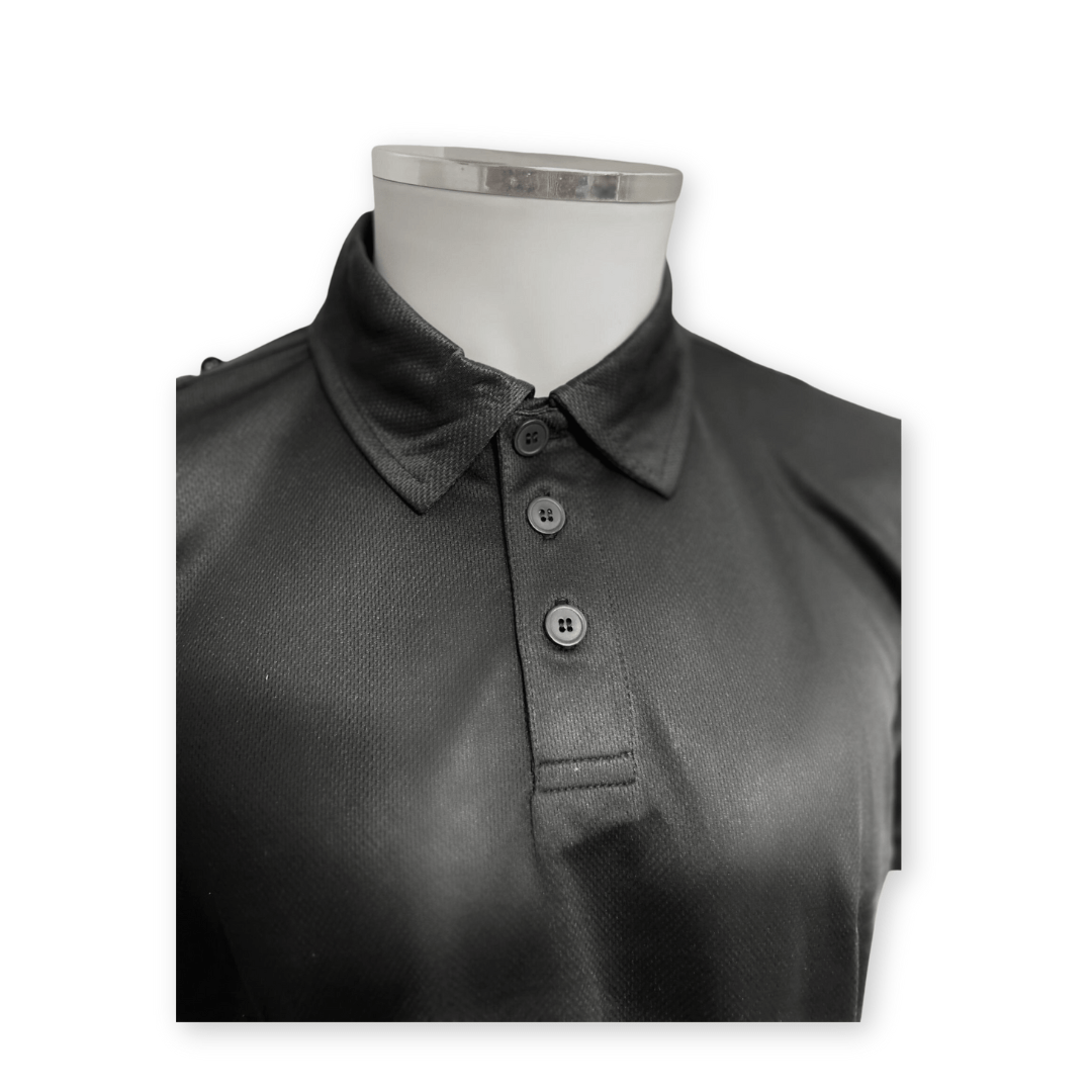 Op Zulu Black Tactical Polo Shirt Short Sleeve.