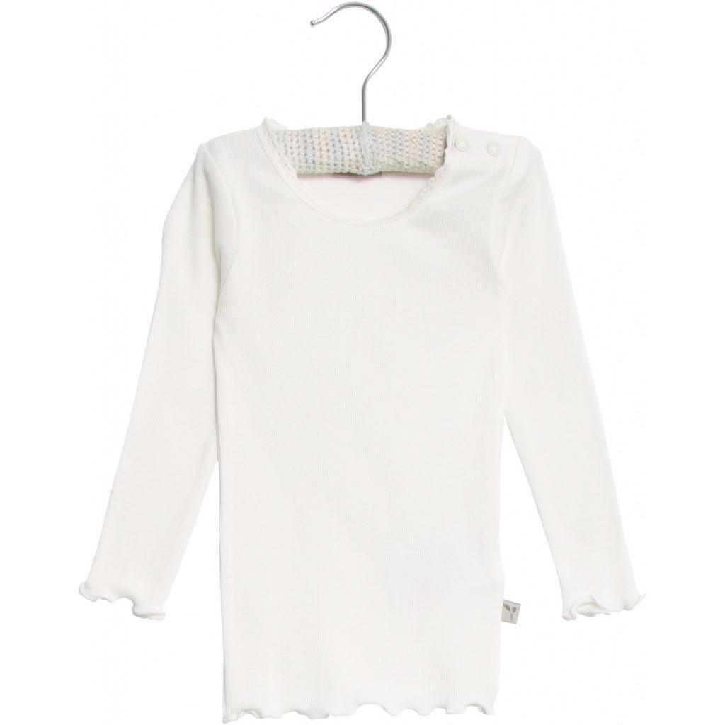 Organic cotton lace long sleeve T-shirt - 60% OFF