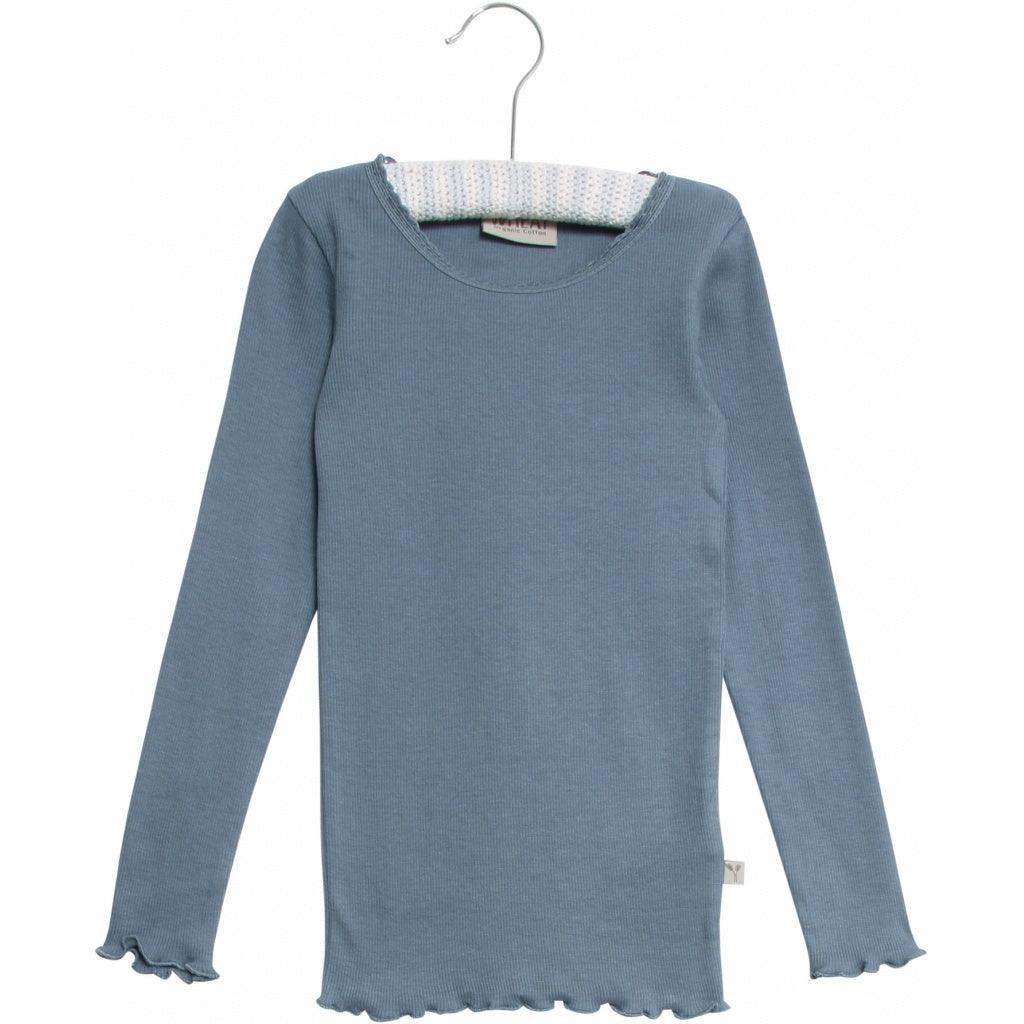 Organic cotton lace long sleeve T-shirt - 60% OFF