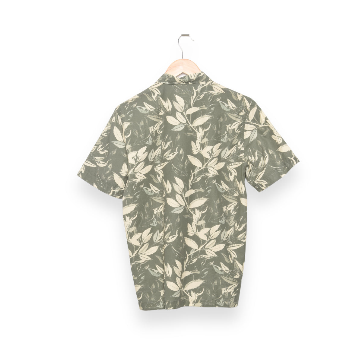 Organic Jungle Print Olive Road Shirt - Universal Works P28034