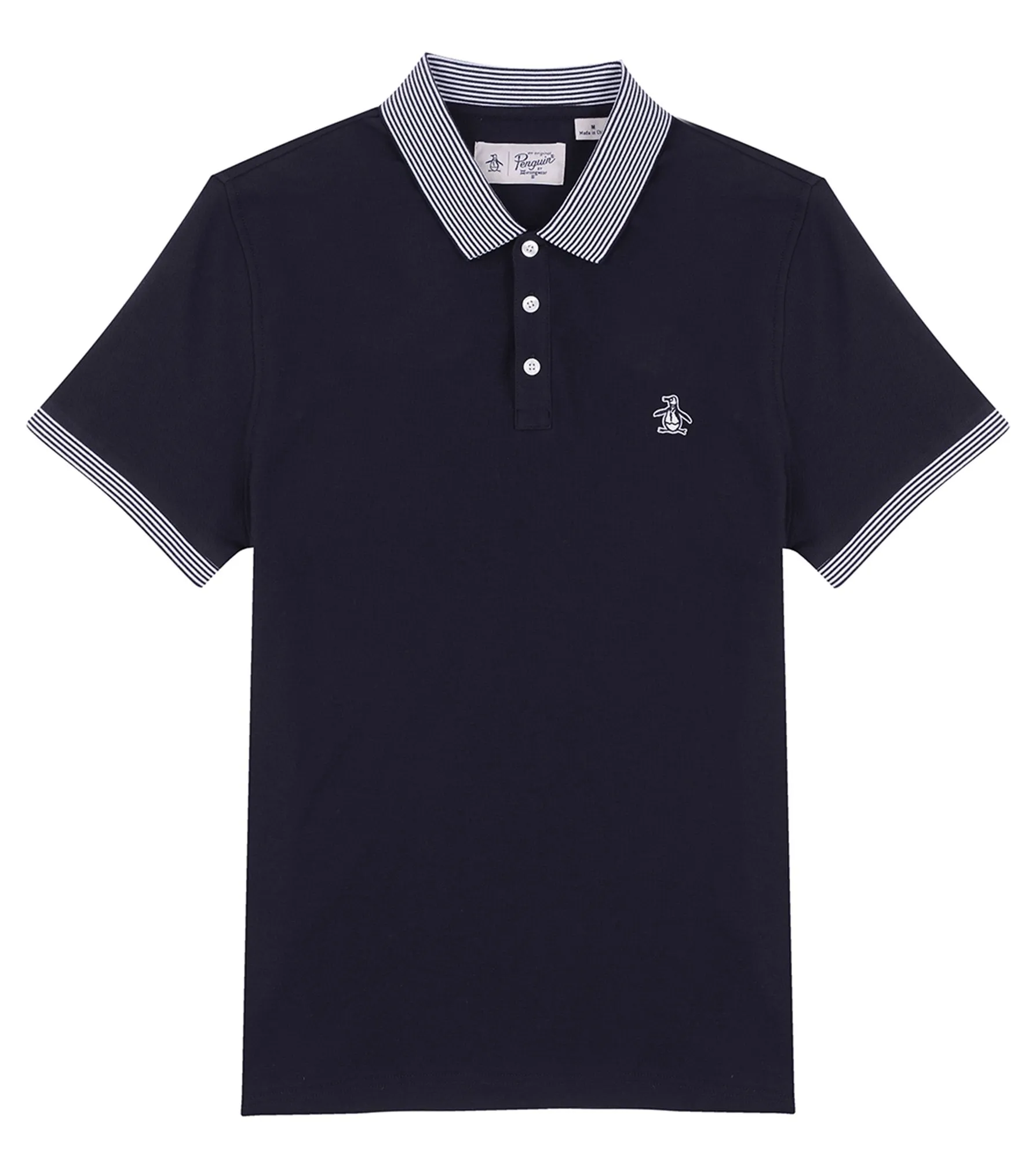 Stars and Stripe Pique Polo Shirt at Original Penguin Dark Sapphire