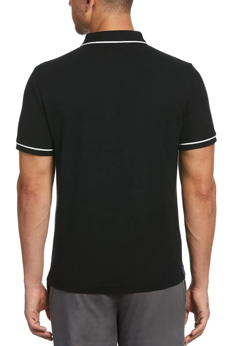 The Earl Short Sleeve Polo Shirt at Original Penguin True Black