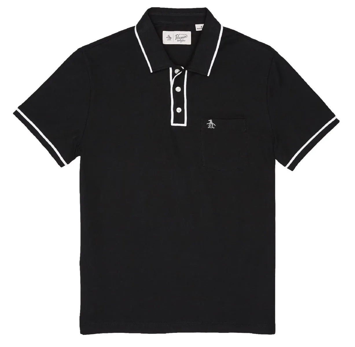 The Earl Short Sleeve Polo Shirt at Original Penguin True Black