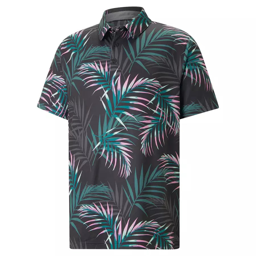 Palm Leaf Polo - Black by Puma CLOUDSPUN