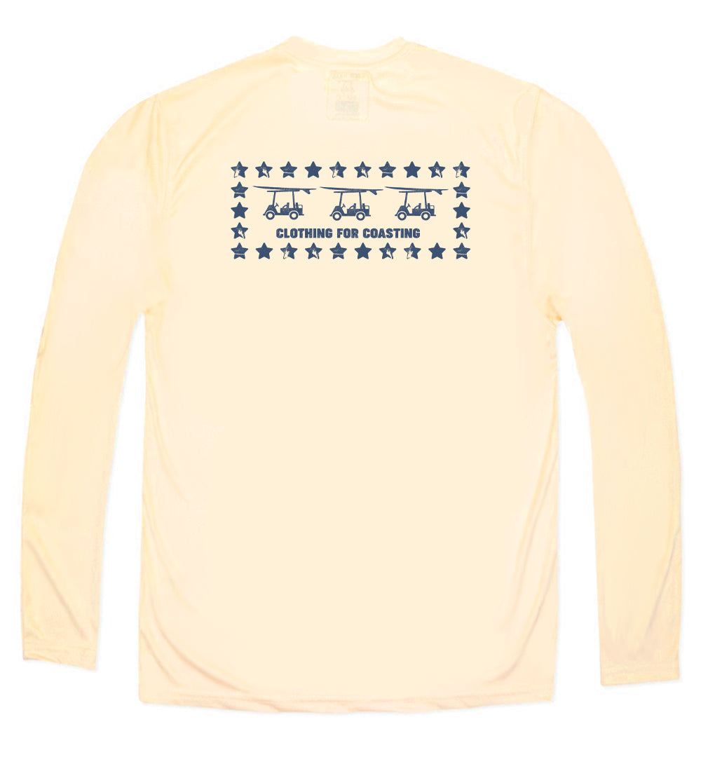 Performance Long Sleeve Stars Logo T-Shirt for Women - Sandbar