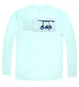 Performance Long Sleeve Wave T-Shirt - Seagrass, Long Sleeve Performance Wave T-Shirt Seagrass