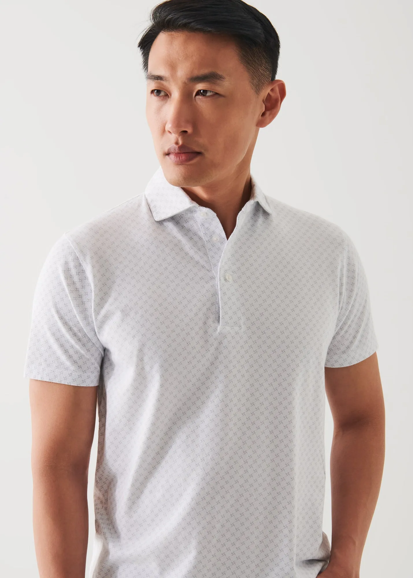 Pima Cotton Stretch Polo Shirt - Printed