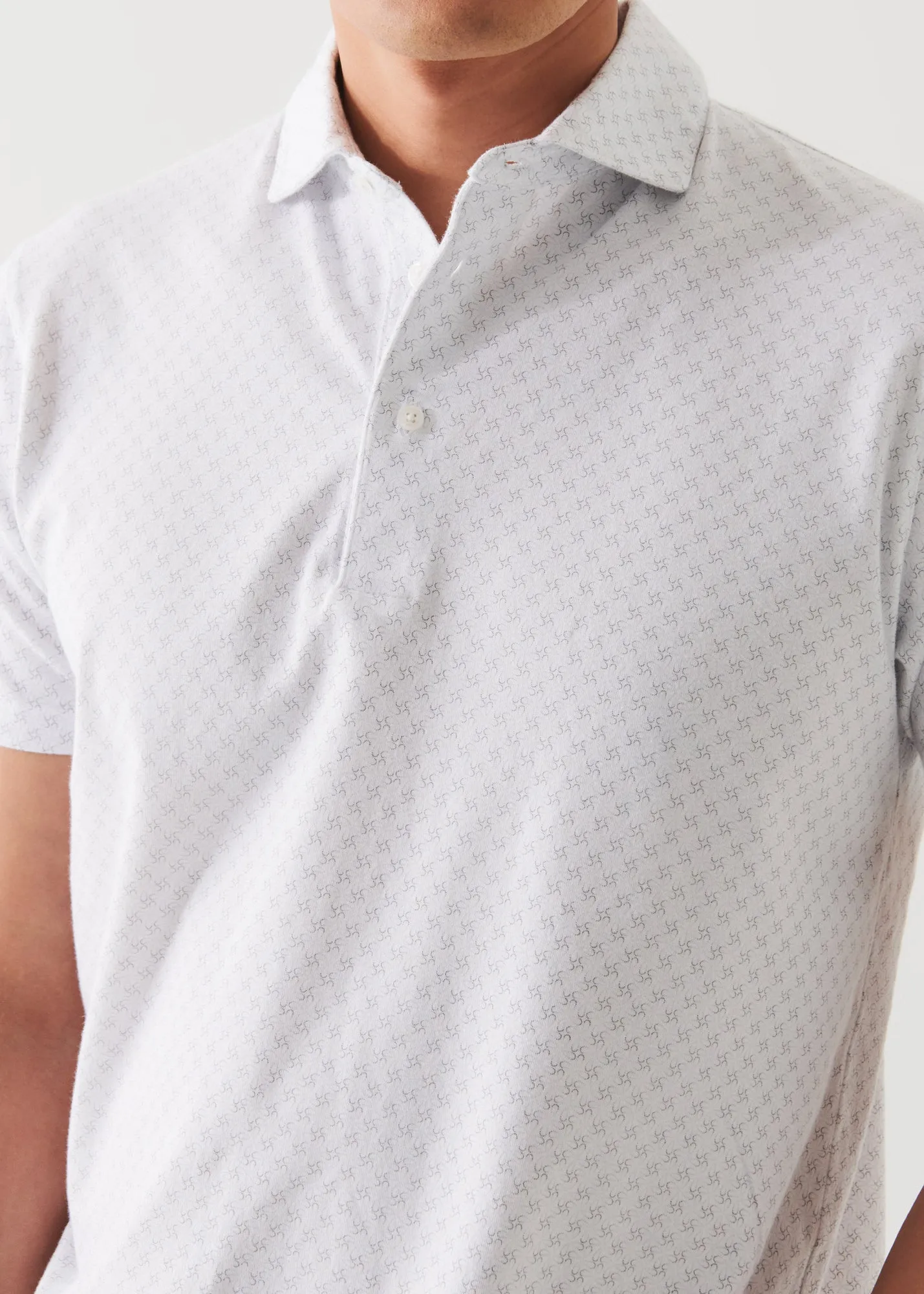 Pima Cotton Stretch Polo Shirt - Printed