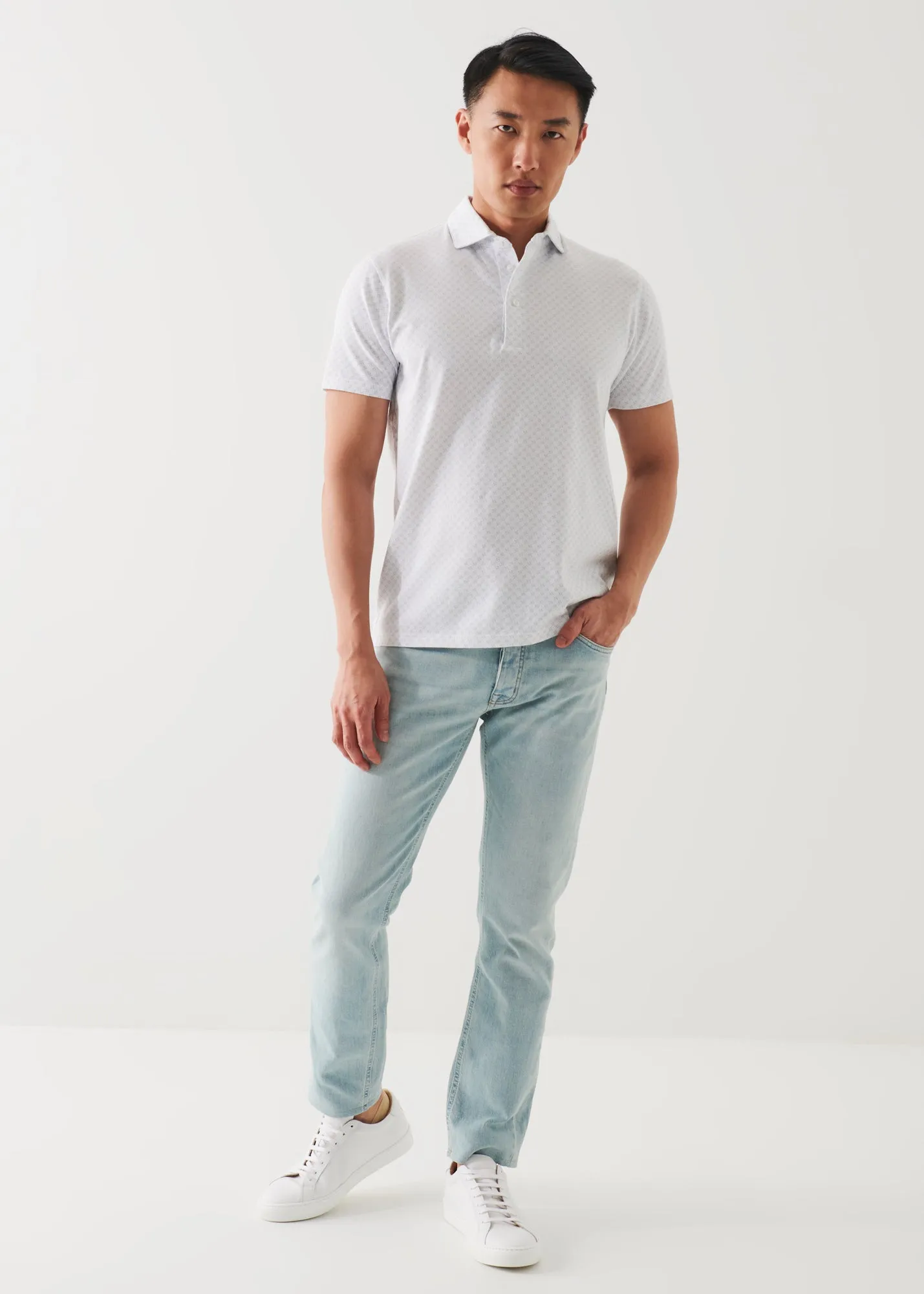 Pima Cotton Stretch Polo Shirt - Printed