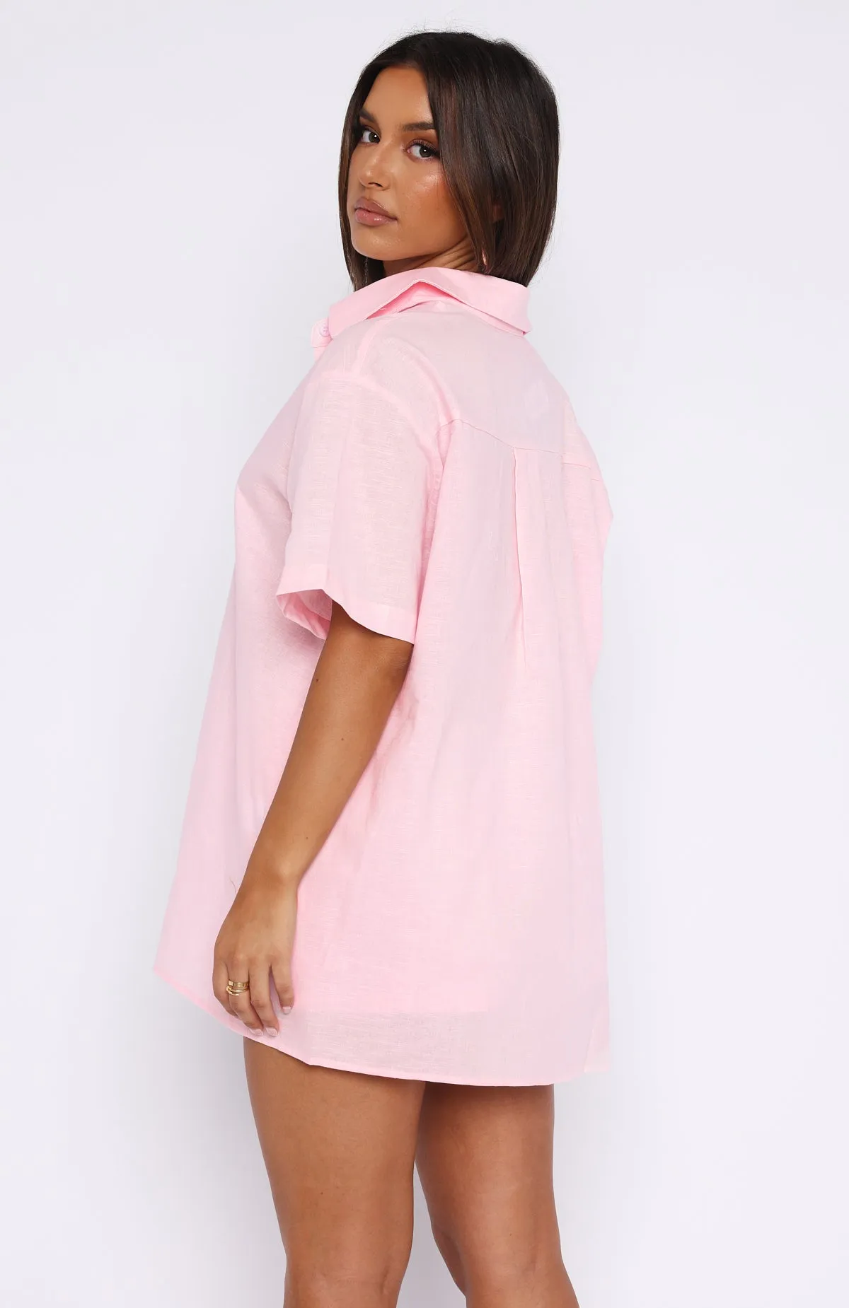 Pink Button Up Shirt - Bring You Out Collection