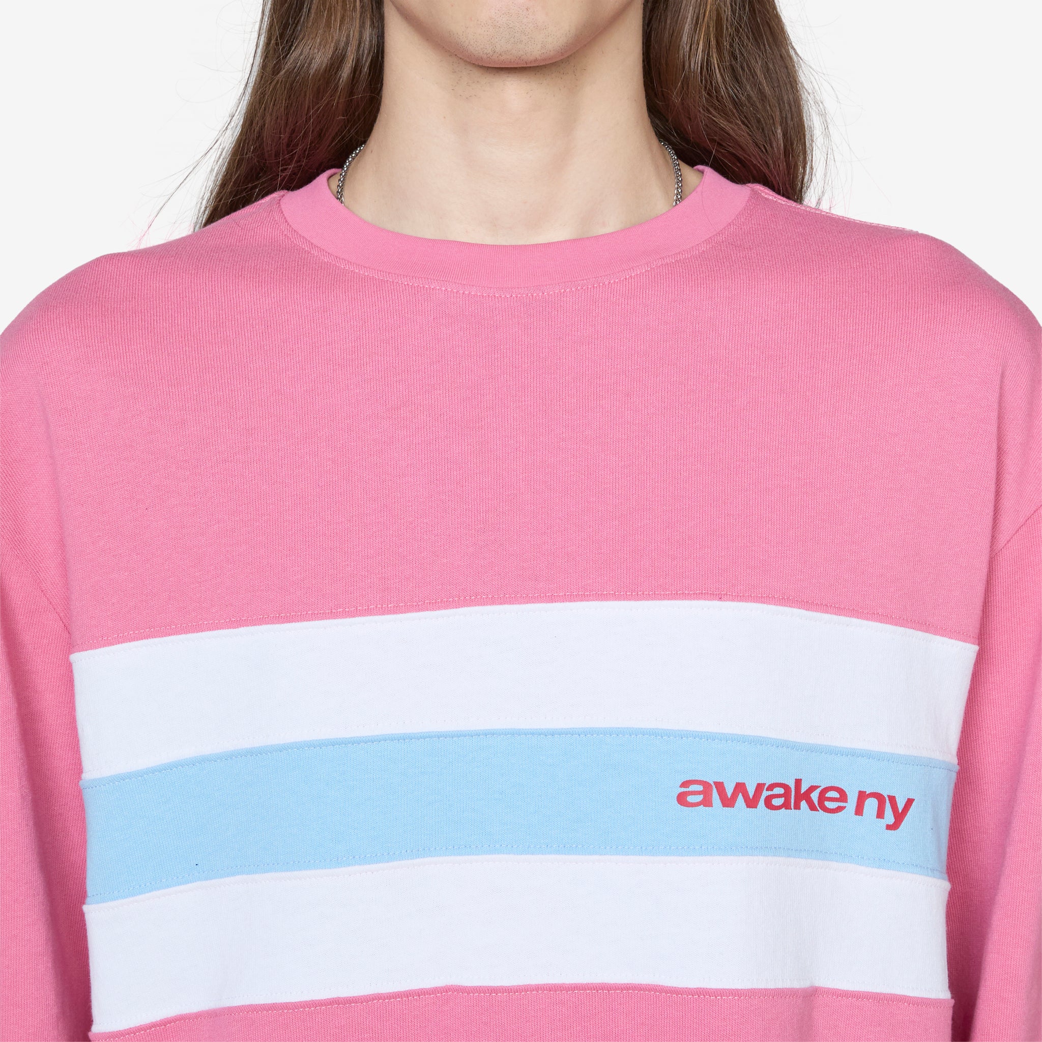 Pink Striped Long Sleeve Shirt