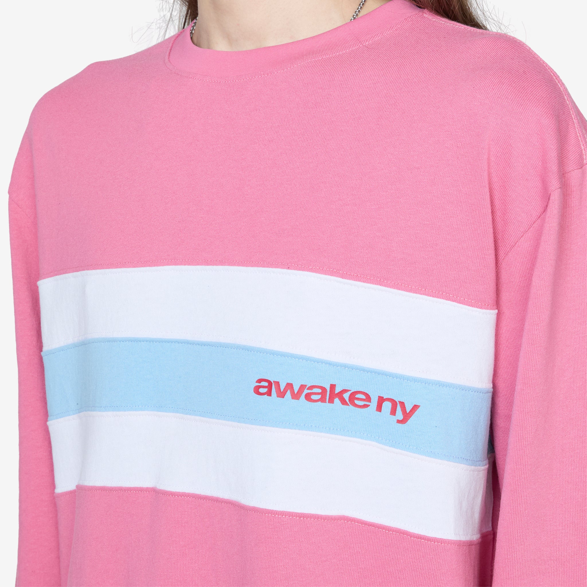 Pink Striped Long Sleeve Shirt