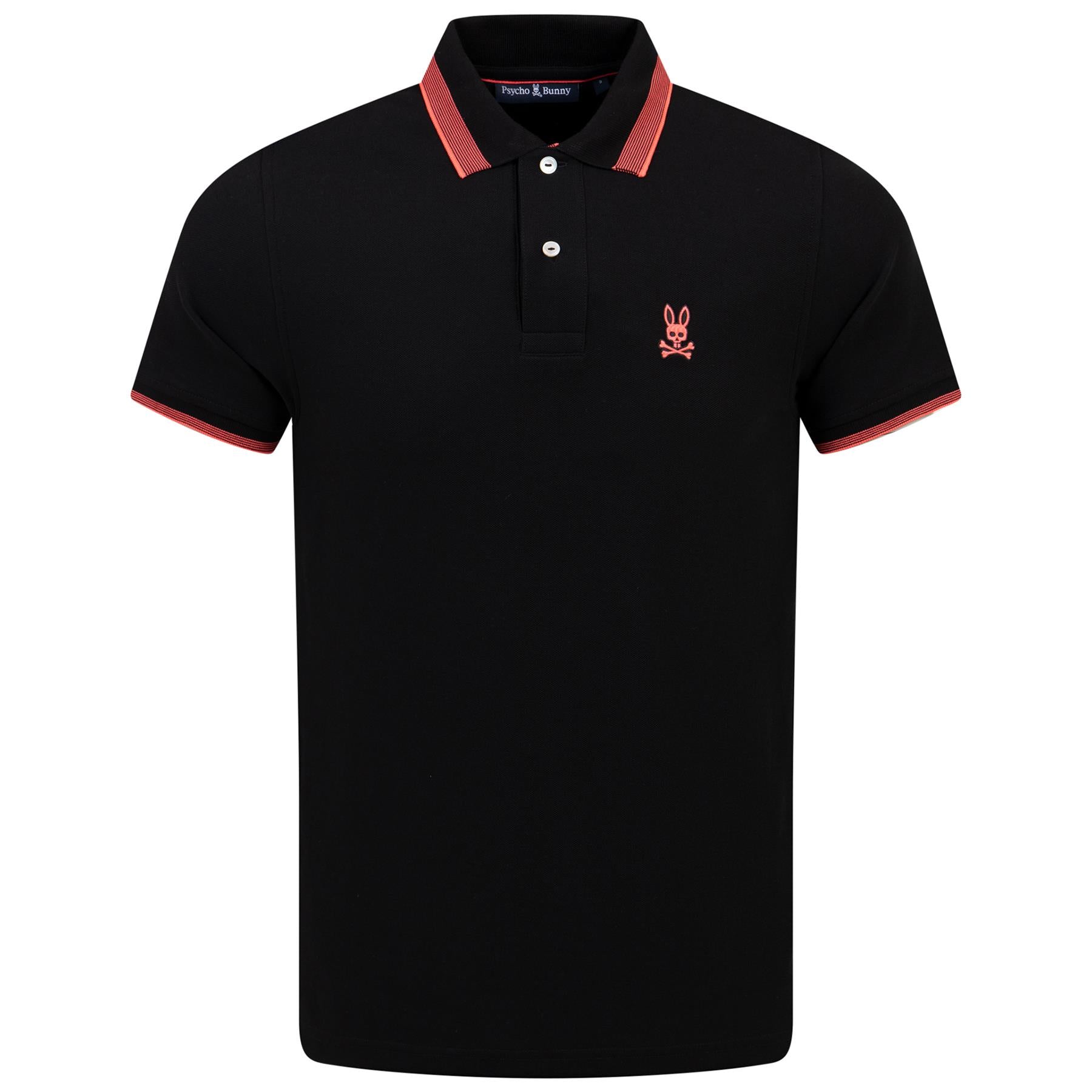 Pique Polo Shirt in Black - Queensbury SS24